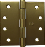 AUSTYLE 5109 HINGE BUTT FIXED PIN 100 X 100 X 2.5MM SATIN BRASS