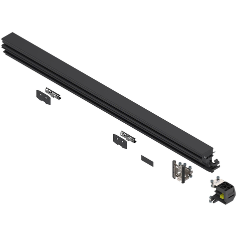 Blum REVEGO duo Track Set 1.25m Left Black