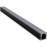 Modar AP1715 LED Surface Mounted Profile 17.4 x 15.7mm x 3m Black w/ Frost Cover