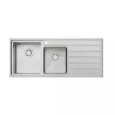 SINK APOLLO AP1411 1200MM 1&3/4 LH BWL WITH DRAIN 1TH STAINLESS STEEL