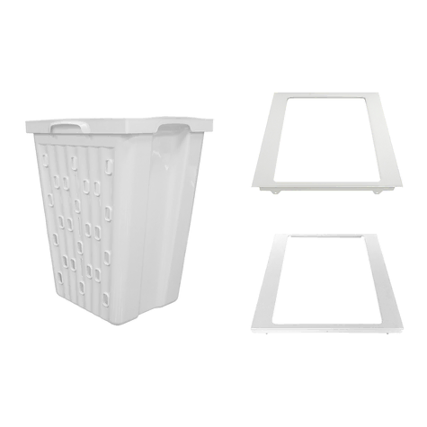 Finista Edge Hamper 600CW 2x 43L White