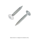 Screws Wafer Head Square 4mm x 30mm Epoxy White - Box of 1,000