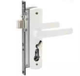 LOCK TASMAN MK2 SECURITY SCREEN DOOR HINGED STANDARD STRIKE WHITE