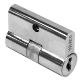 CYLINDER DOUBLE X5 PIN BRIGHT CHROME KEY-TO-DIFFER