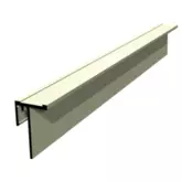 LOUVRE CARRIER GLASS ALUMINIUM BLADE CLEAR ANODISED 2.9 METRE EXTRUSIO