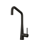 OLIVERI ESSENTE SQUARE GOOSENECK MIXER TAP 316SS BRUSHED BLACK