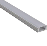 Modar AP1707 LED Surface Mounted Profile 17.4 x 8.2mm x 3m Silver w/ Frost Cover