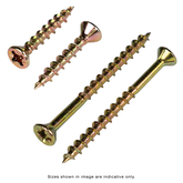 Particle Board Screws CSK NIB 4 in 1 4.2 x 19mm Yellow Zinc - Box of 1,000
