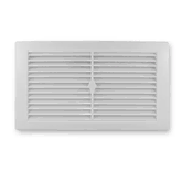 VENT RECTANGLE FOR CUPBOARD 245 X 145MM WHITE PLASTIC