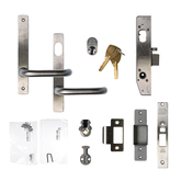 Lockwood Selector Lock Single Cylinder w/ Handles Stainless Steel