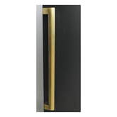 AUSTYLE 3929 OFFSET PULL HANDLE TAPERED 600MM SATIN BRASS