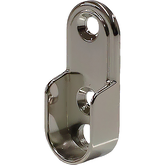 MODAR AP3015 WARDROBE OVAL END BRACKET SILVER