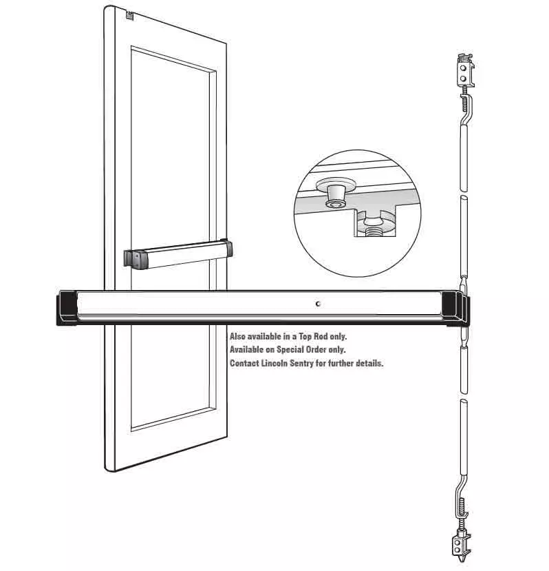 Tall best sale door bar