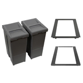 Finista Edge Uni-Bin 450CW 500NL 2x 29L Grey