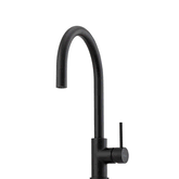 OLIVERI VENICE PULL OUT GOOSENECK MIXER TAP MATTE BLACK
