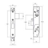 Lockwood Selector Lock Double Cylinder w/ Handles Stainless Steel