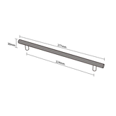 Modar Avanti Handle 224mm CTC Brushed Nickel