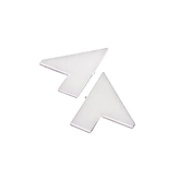 EZI-SHELF END CAPS FOR TIMBER WHITE LEFT & RIGHT