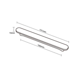 Modar Bruno Handle 160mm CTC Brushed Brass