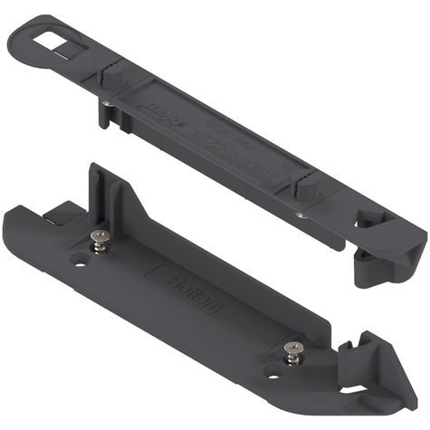 Blum SERVO-DRIVE Top/Bottom Profile Bracket E Dowel Deep Grey