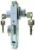 MORTICE LOCK LONG THROW DOUBLE CYLINDER SILVER