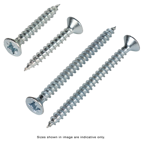 Linca Chipboard Screws CSK UNI 4 in 1 4mm x 50mm Zinc - Box of 1,000