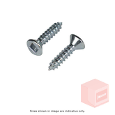 SELF TAPPING SCREW CSK SQUARE DRIVE ZINC 6G X 16MM BOX OF 1000