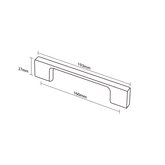 Modar Morrison MK2 Handle 160mm CTC Brushed Nickel