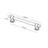 Modar Belfort Handle 192mm CTC Brushed Brass