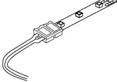 Modar Cable LED Strip Clip Each End 2m Single Colour