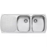 SINK MONET-MO772 STAINLESS STEEL DOUBLE RH BWL NT/H 1200X500