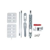 LOCKWOOD TWIN BOLT LOCK LKG KIT UNO HANDLE NO RODS-KEY TO J001