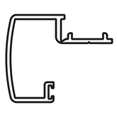 FRENCH DOOR MULLION 4.4 METRE ANODIC NATURAL MATT