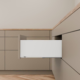 Blum MERIVOBOX Industrial Pack (100) E Height pure 550NL 40kg Silk White