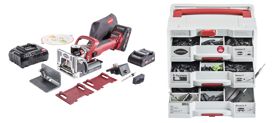 Lamello Zeta P2 Corded Machine Plus Professional Fittings Kit