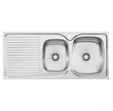 FINISTA SINK 1 & 3/4 RH BOWL STAINLESS STEEL 1TH 1080 X 480MM