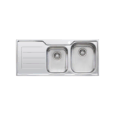 OLIVERI FLINDERS PROJECT 1&3/4 BOWL SINK WITH DRAINER RHB 1TH