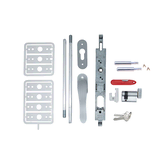 LOCKWOOD TWIN BOLT LOCK LKG KIT UNO HANDLE SS TIPS - KEY J037