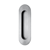 AUSTYLE OVAL FLUSH PULL FIX 12MM SATIN STAINLESS STEEL