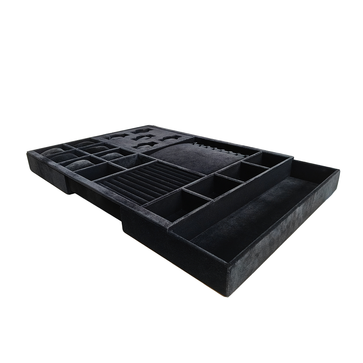 FINISTA JEWELLERY TRAY INSERT BLACK VELVET 473MM X 600-1000MM