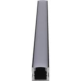 Modar AP1715 LED Surface Mounted Profile 17.4 x 15.7mm x 3m Black w/ Frost Cover