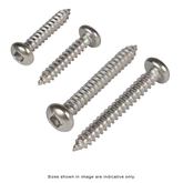 Self Tapping Screws Pan Head Square 3.5 x 25mm Stainless Steel - Box of 1,000