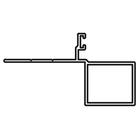 Jamb Adaptor 5.4m Clear Anodised