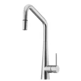 ESSENTE TAP SQUARE GOOSENECK PULLOUT MIXER STAINLESS STEEL 2575