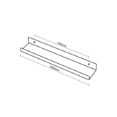 Modar Raden Handle 200mm Brushed Brass