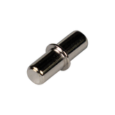 SUPPORT SHELF STEEL 5MM DUPLO CYLINDRICAL NICKEL