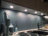 Hera FR68 LED Downlight Kit Stainless Steel Look 75mm 5x Lights, 1x Transformer 30W 24V Warm White