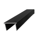 PARTITION ALUMINIUM INSERT CHANNEL 2700MM TO SUIT 18MM BOARD (BLACK)