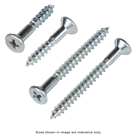 Linca Head Hole Screws CSK NIB Phillips 4.5 x 50mm Zinc - Box of 1,000