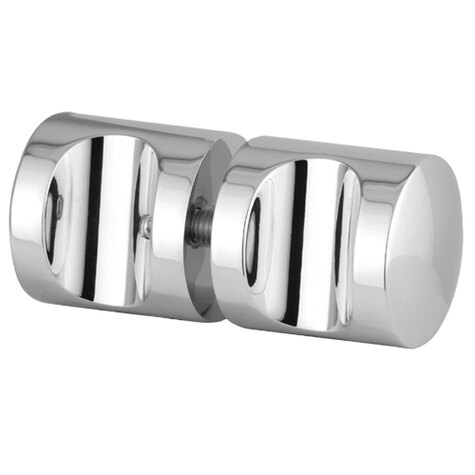 SHOWER KNOB DOUBLE PULL CONCAVE 35X38MM P/CHROME | Showerscreen Handles ...